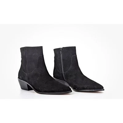 Bruno Magli Fabiana Black Suede Ankle Boots - Size 11 (new) - Image 1 of 4