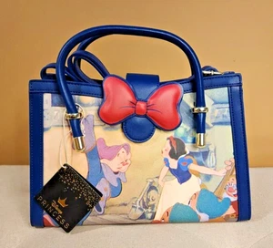 Loungefly Disney Snow White & 7 Dwarfs Princess Scenes Handbag Crossbody NEW - Picture 1 of 13