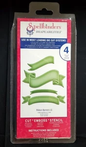 Spellbinders 4 Stück Shapeabilities Stanze - große Band Banner - S5-122 - Bild 1 von 2