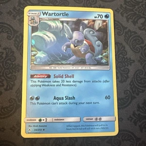 Pokemon Card Wartortle Unbroken Bonds Cosmo Holo 34/214 - Picture 1 of 2