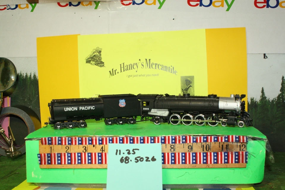 Locomotora Union Pacific HO Meheno 4-8-2 DC/DCC funcionando #8999 y licitadora Foto 1 de 4