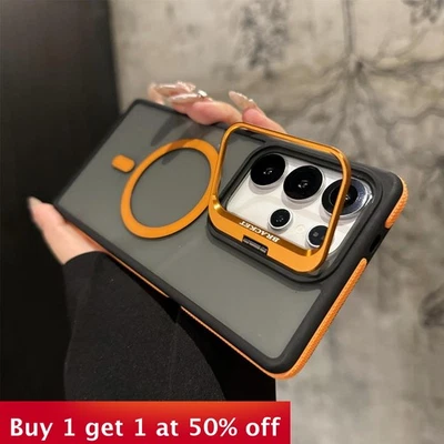 For Samsung Galaxy S25 Ultra S24 S23 S22FE Phone Case Metal Lens Holder Magnetic - Image 1 of 4