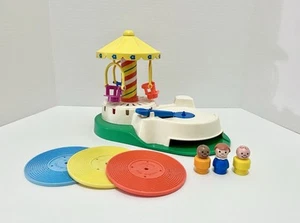 Vintage Fisher Price Little People Change-A-Tune Carousel #170 Record Player - Picture 1 of 11