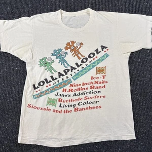 Original Vintage Lollapalooza Festival 1991 Screen Stars T-Shirt Large - Picture 1 of 14
