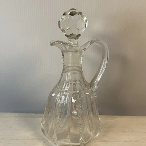 Crueta de vidrio American Brilliant corte transparente 7 1/4" de alto - Imagen 1 de 16