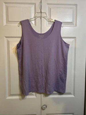 NWT Chico’s Microfiber Tank Top Gentle Lavender Size 4 (US XXL)  Sleeveless - Image 1 of 4