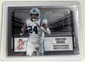 2024 Topps Signature Class Gridiron Ambassadors #GA-8 Jonathon Brooks - Imagen 1 de 2