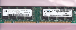 256MB PC-100 CRUCIAL CT32M64S4D8E.16LT1 MICRON Desktop Ram Stick PC100 SDR DIMM - Picture 1 of 2