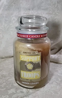 New Yankee Candle Hometown Girl Large Jar Support Our Troops - HIDDEN LEAVES  - Image 1 of 4