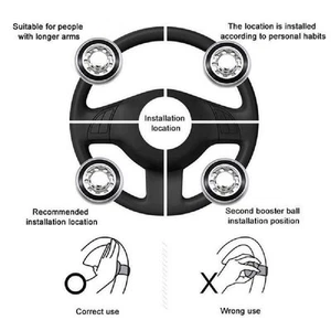 Convenient Multi Function Steering Wheel Spinner Handle Perfect for Commuters - Picture 1 of 53
