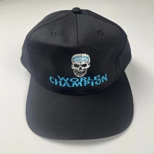 De colección Años 90 Stone Cold Steve Austin Campeón del Mundo Sombrero Gorra Calavera WWF Snapback - Imagen 1 de 7