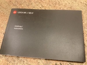 Leica M 9 / M9-P Camera Instruction Manual In English & German - Picture 1 of 4