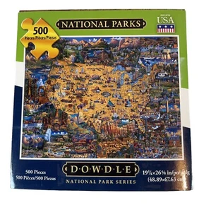 National Parks Puzzle 500 FACTORY SEALED PIECES Made In USA 19x26 Inches New - Picture 1 of 6