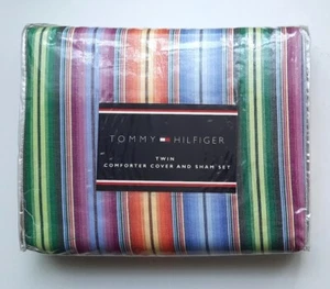 Tommy Hilfiger Twin Comforter Cover and Sham Set Twin NEW Plaid Multicolor - Picture 1 of 4