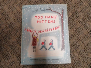 Too Many Mittens by Florence Louis Slobodkin Vintage 1958 Hardcover Book - Picture 1 of 5