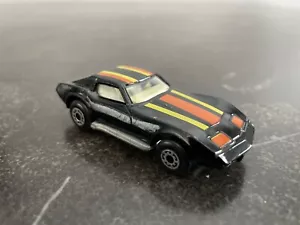 Matchbox Superfast #62 Black Chevrolet Corvette Diecast Car Lesney Vintage 1979 - Picture 1 of 10
