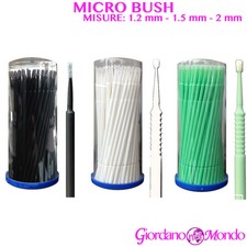 EXTENSION CIGLIA SEMIPERMANENTE MICRO PENNELLI VARIE MISURE 50 pz PROFESSIONALE