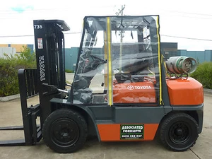 Heavy Duty Enclosure Universal Standard Size Clear Vinyl Forklift Cab Cover - Bild 1 von 4