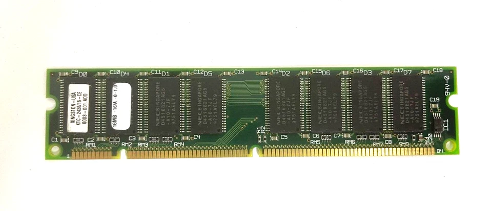 TESTED KINGSTON 0003-001-A00 KTC-2428/16-CE 16 MEG 168 PIN DIMM USOFF2-MEM2BX4 - Image 1 of 2