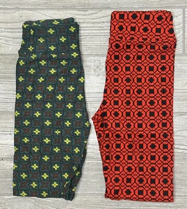 NEW Vintage LuLaRoe Tween Leggings Multicolored Geometric Aztec Floral - Picture 1 of 1