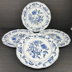 4 platos de cena vintage azul Danubio cebolla azul Japón 10,25" - Imagen 1 de 10
