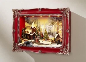 LED Bild mit Weihnachtsmelodie Bild Wanddeko Weihnachtsdeko Weihnachten - Bild 1 von 1