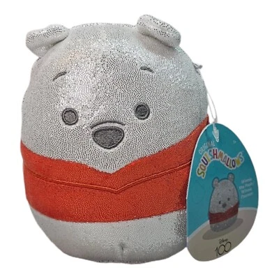 Squishmallow Kellytoy Plush Disney 100 Anniversary Winnie the Pooh 5" New w/Tag - Image 1 of 4