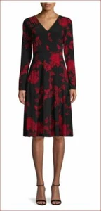 TOMMY HILFIGER women A8HS1CSJ s8C red black 4 MSRP $129 - Picture 1 of 12