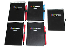 Lot of 5 2023 eBay Open 2023 Phoenix AZ Black Notebook Journals Pens READ-#12