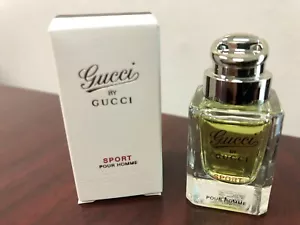 GUCCI SPORT POUR HOMME by GUCCI 0.16 FL oz / 5 ML EDT Miniature Splash In Box - Picture 1 of 3