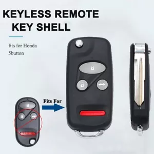 Upgraded Flip Remote Key Shell Case For Honda Civic CR-V Odyssey 1997-2004 fob - Picture 1 of 5