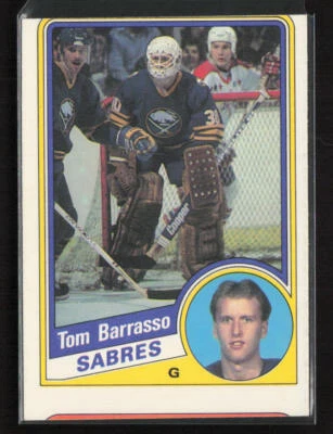 1984-85 O-Pee-Chee #18 Tom Barrasso Buffalo Sabres Rookie - Image 1 of 2