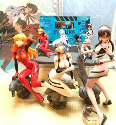 Evangelion Asuka Rei Ayanami Mari 1:6 EVA Figure SET Bulk KOTOBUKIYA - Image 1 of 4