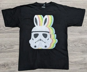 Star Wars Shirt Kids X-Large 18-20 Black Stormtrooper Easter Fun Tee Boys - Picture 1 of 3