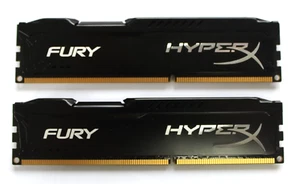 Kingston HyperX Fury 8GB (2x4GB) DDR3-1600 PC3-12800U HX316C10FBK2/8, RAM - Bild 1 von 2