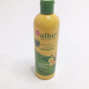 Alba Botanica Smooth & Soothe Shampoo Cannabis Sativa Seed Oil, 12 Fl Oz New - Picture 1 of 5