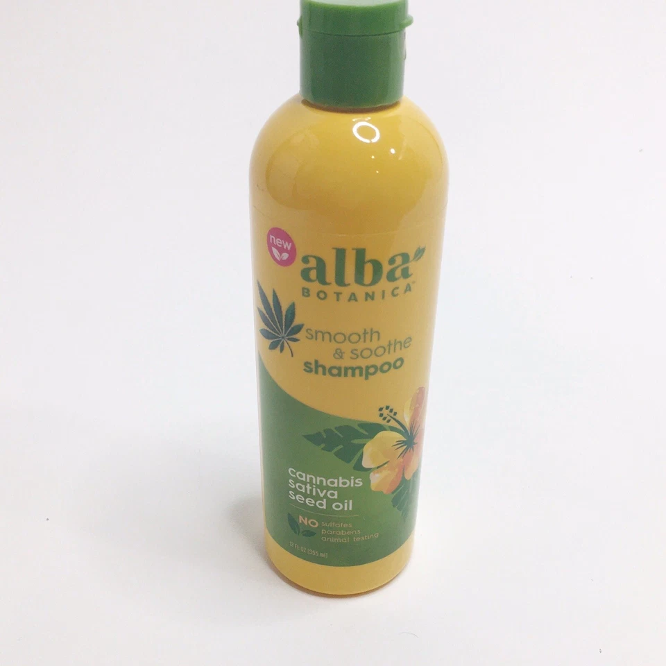 Champú suave y calmante Alba Botanica aceite de semilla de cannabis sativa, 12 fl oz nuevo Foto 1 de 4