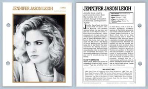 Jennifer Jason Leigh - 1990's Atlas Editions Movie Star Card - Picture 1 of 1