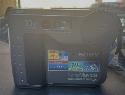 Sony MVC-FD73 Digital Camera 10x optical zoom Floppy Disks Not Tested w/ Battery - Image 1 of 4