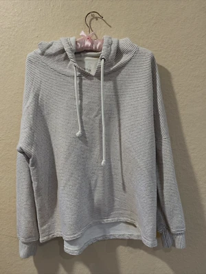 O'Neill Mujer XL Blanco Rayas Capucha Pullover Sudadera Playa Surf Algodón Usado en Excelente Condición Foto 1 de 4