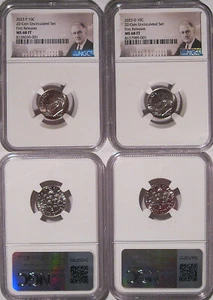 2023 P & D Roosevelt Dime 10c NGC MS 68 FT Full Torch 2 Coin Set FIRST RELEASES - Picture 1 of 2