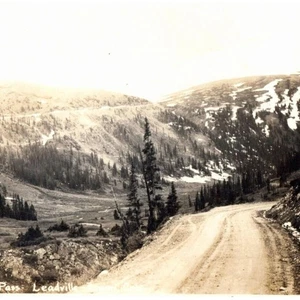 Postal antigua Independence Pass Leadville Colorado RPPC real - Imagen 1 de 8