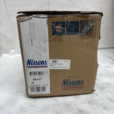 Compresor de aire acondicionado NISSENS 64509174805 BMW 645Ci 650i 545i 550i Foto 1 de 2