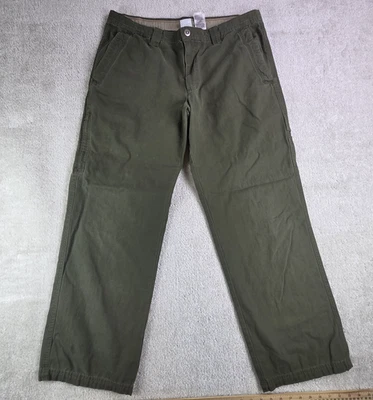 Pantalones cargo de lona Columbia para hombre talla 38x31 verdes senderismo trabajo al aire libre Foto 1 de 4