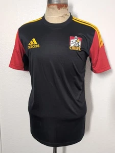 Adidas Chiefs Rugby Shirt Jersey Size Large Men's Black Red Yellow - Picture 1 of 11