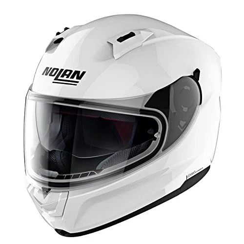 NOLAN N60-6 Full Face Motorcycle Helmet Solid Metal White/5 Size S 55-56cm 30650 Foto 1 de 1