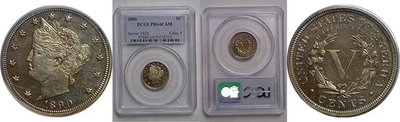 1890 Liberty Nickel   PCGS PR-64 CAM - Image 1 of 3