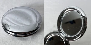 Abrazadera plegable de acero para mujer maquillaje doble espejo compacta - Imagen 1 de 11