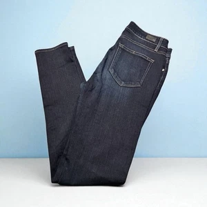 Pantalones de mezclilla para mujer Paige azules, pantalones de mezclilla ultra ajustados Hoxton talla 28 - Imagen 1 de 10