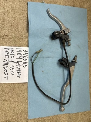 Yamaha Moto 4 YFm 350 1989 juego de palancas de freno percha 346 Foto 1 de 4